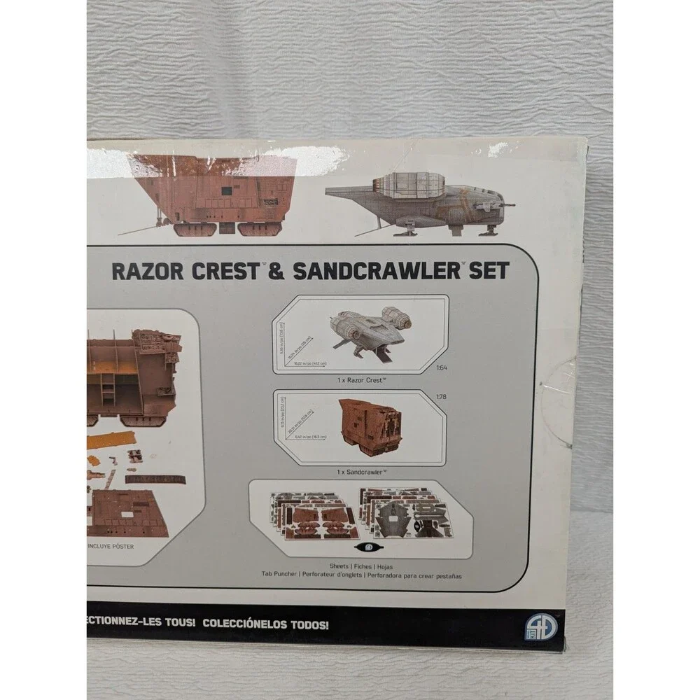 Star Wars - The Mandalorian - Paper Model Kit - Razor Crest & Sandcrawler Set